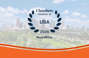 BoyarMiller Practices and Individuals Honored in 2026 Chambers and Partners Awards