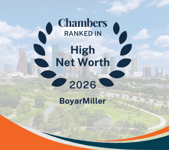 BoyarMiller Practice and Shareholder Christopher Burt Recognized in Chambers High Net Worth Legal Guide 2026