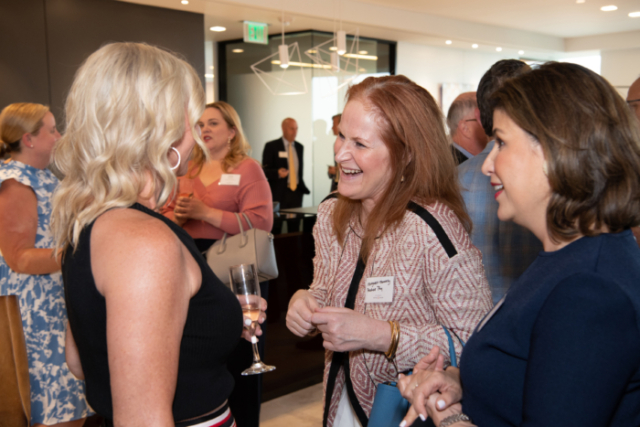 networking at boyarmiller open house