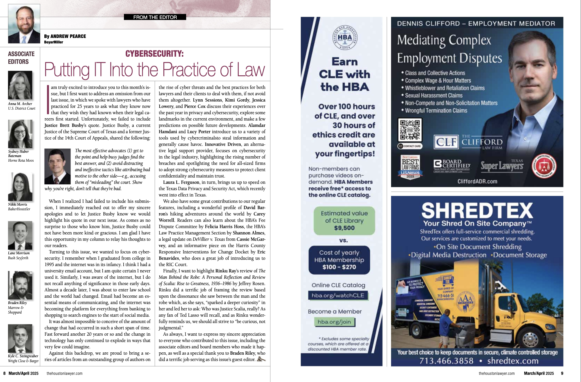The Houston Lawyer: Cybersecurity: Putting IT Into the Practice of Law