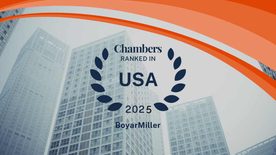 BoyarMiller Earns Listing in Prestigious 2025 Chambers and Partners Rankings